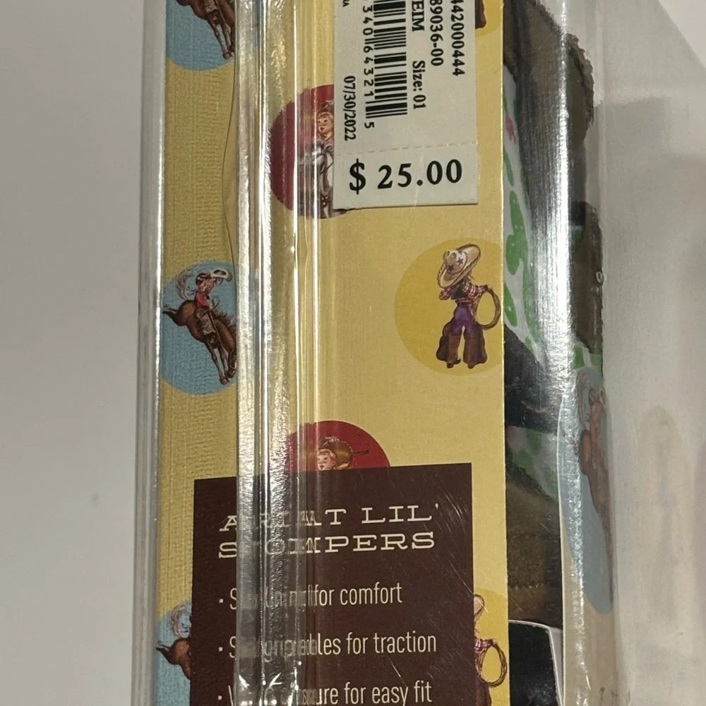 Ariat Lil' Stompers Anaheim Cactus Print Baby Bootie Size 1 Pink Sole - Picture 4 of 6